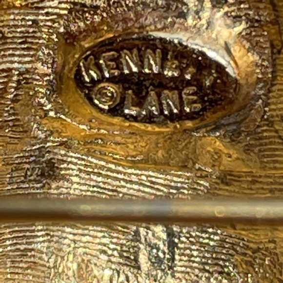 Vintage by Kenneth Jay Lane  GP ladybug brooch black enamel - Picture 9 of 14